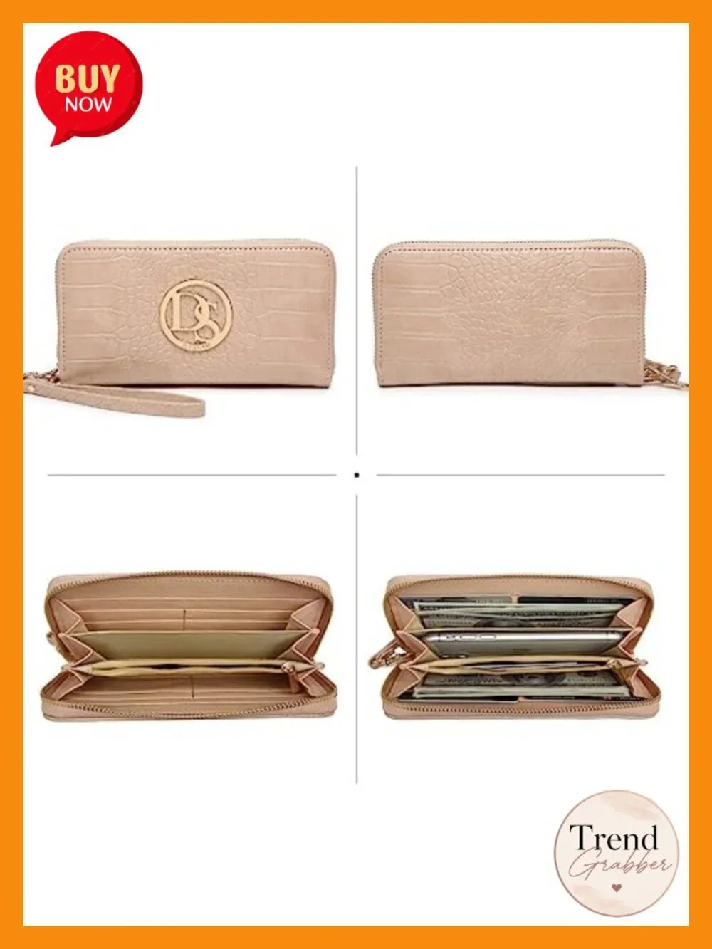 Vegan Leather Satchel 2-Piece Set with Tassel and Chain Strap
